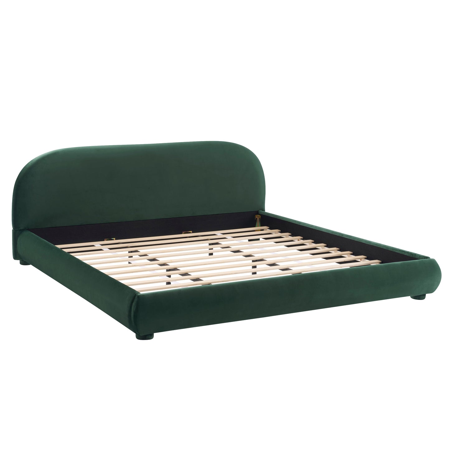 Dark Green Velvet Bed Frame