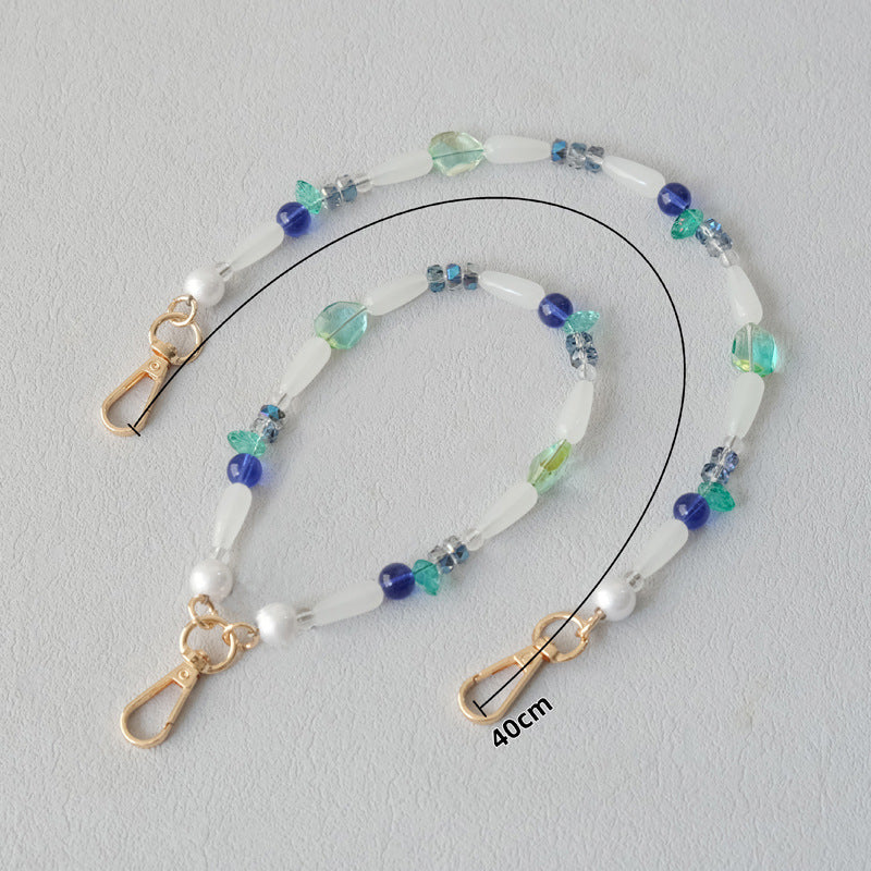 Fashion Bead Bracelet Accessories Crossbody Bag Chain