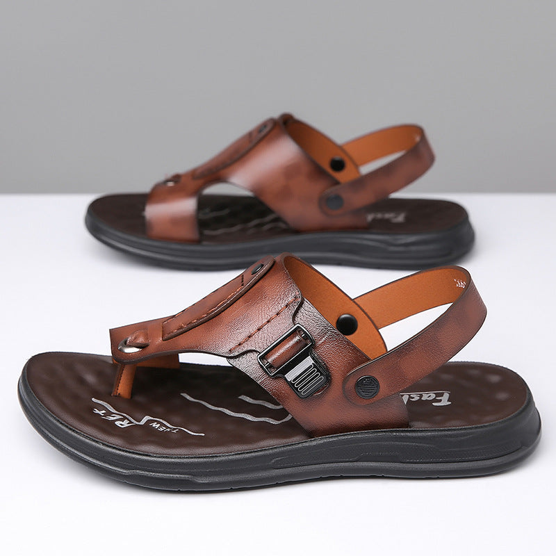 Flap-style Casual Slip-on Sandals For Wearing Outside