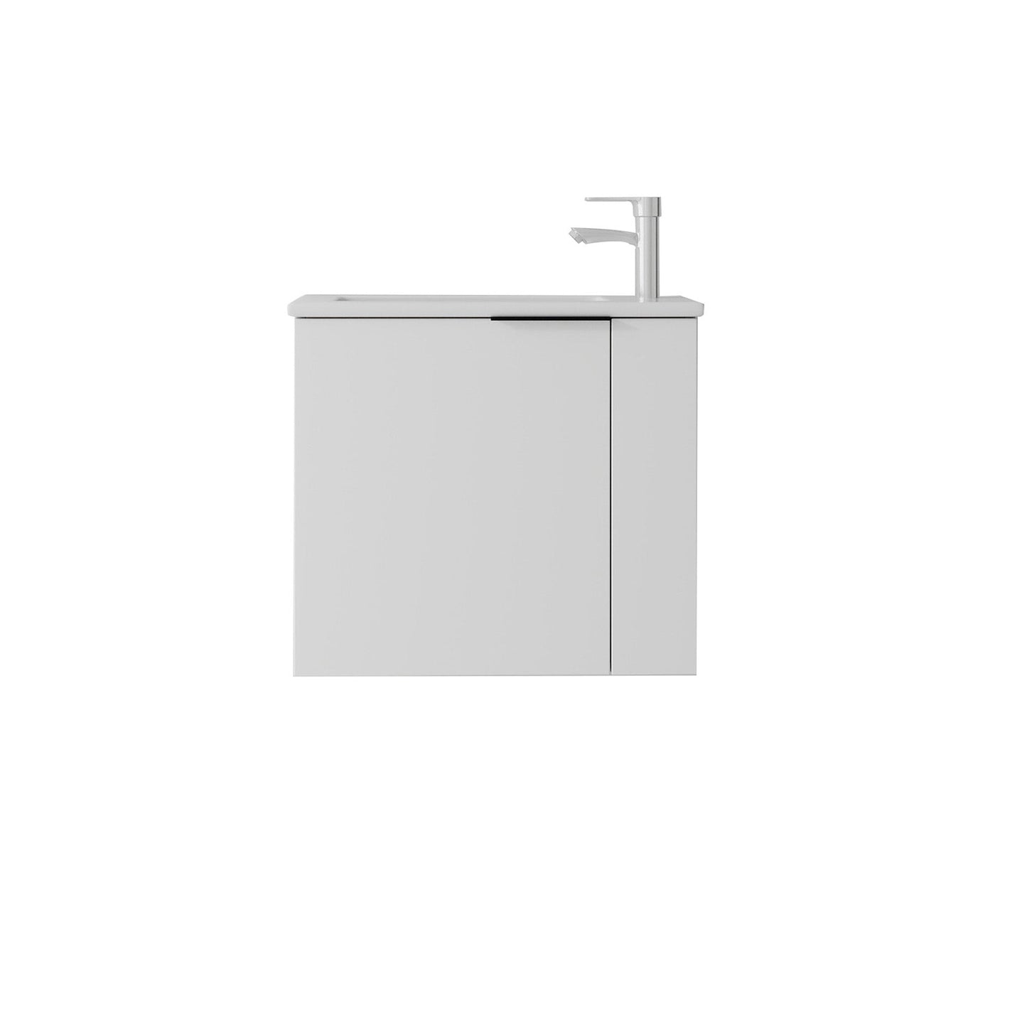 22 Inch Floating Bathroom Vanity with Sink, Soft-Close Door, Ceramic Sink, Plywood