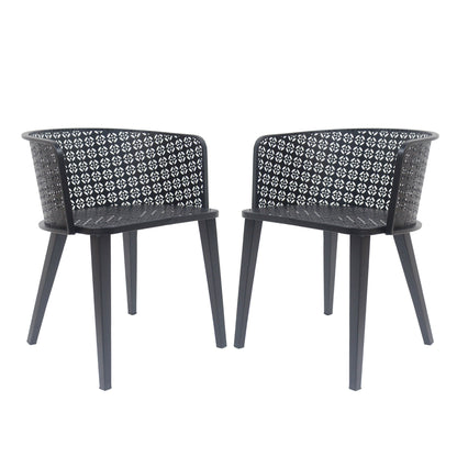 Milan Outdoor Dining Chair Set of 2