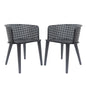 Milan Outdoor Dining Chair Set of 2