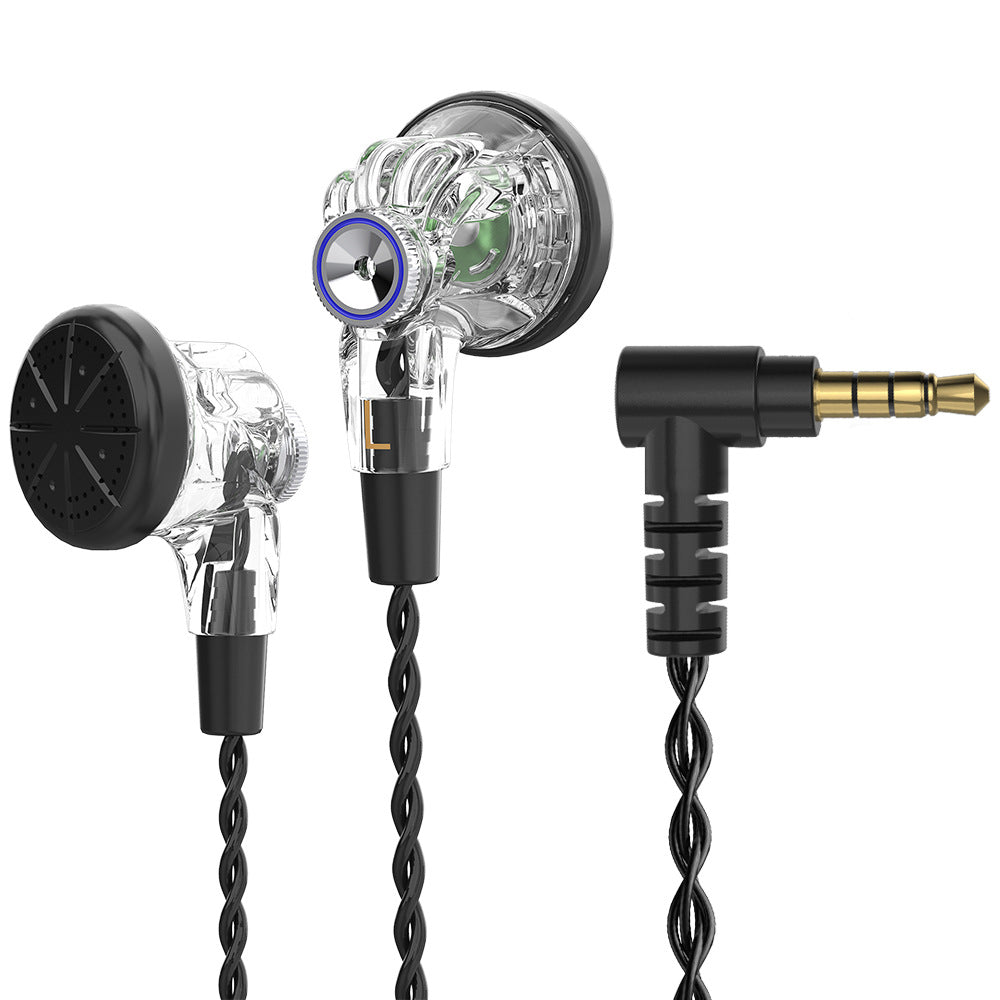 Wired Music Headset Flat Head Earbuds Computer Mobile Phone Universal
