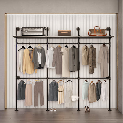 Industrial Pipe Clothing Rack