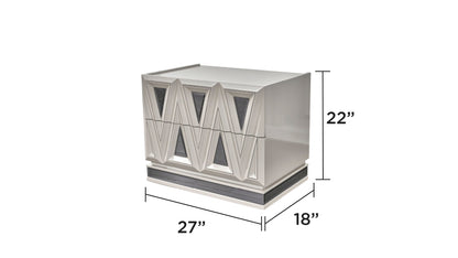 Lavita 2-Drawer Nightstand
