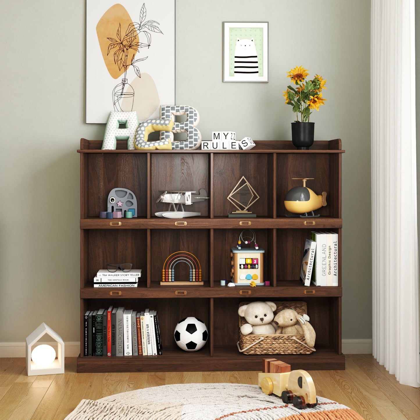 10-Shelf Bookcase
