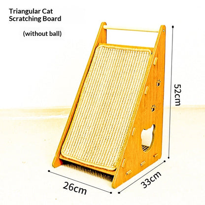 Wear-resistant Sisal Cat Scratcher Bed, Anti-shedding & Furniture Protection