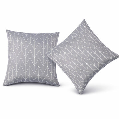 2 Pack Outdoor Throw Pillows, Waterproof & Fade-Resistant (18x18 Inch)