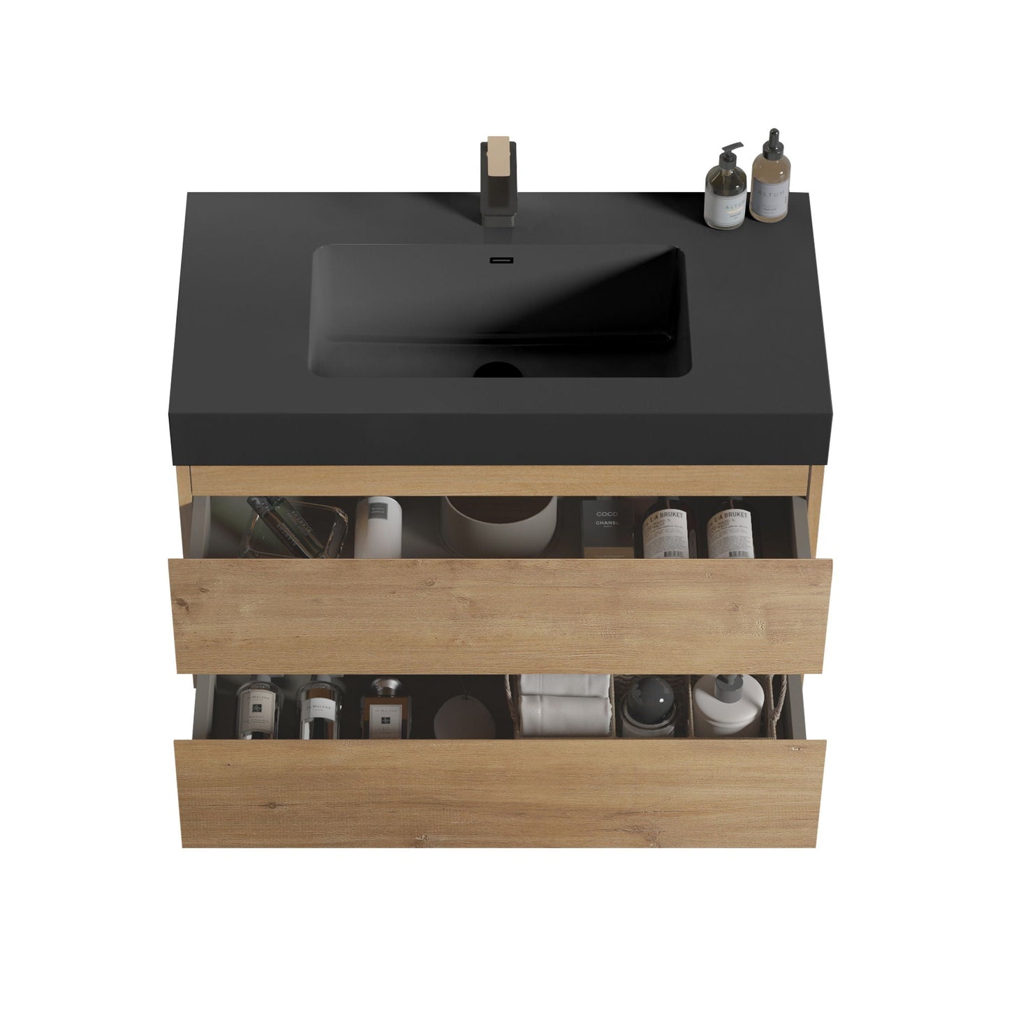 Alice Natural Oak Bathroom Vanity With Sink