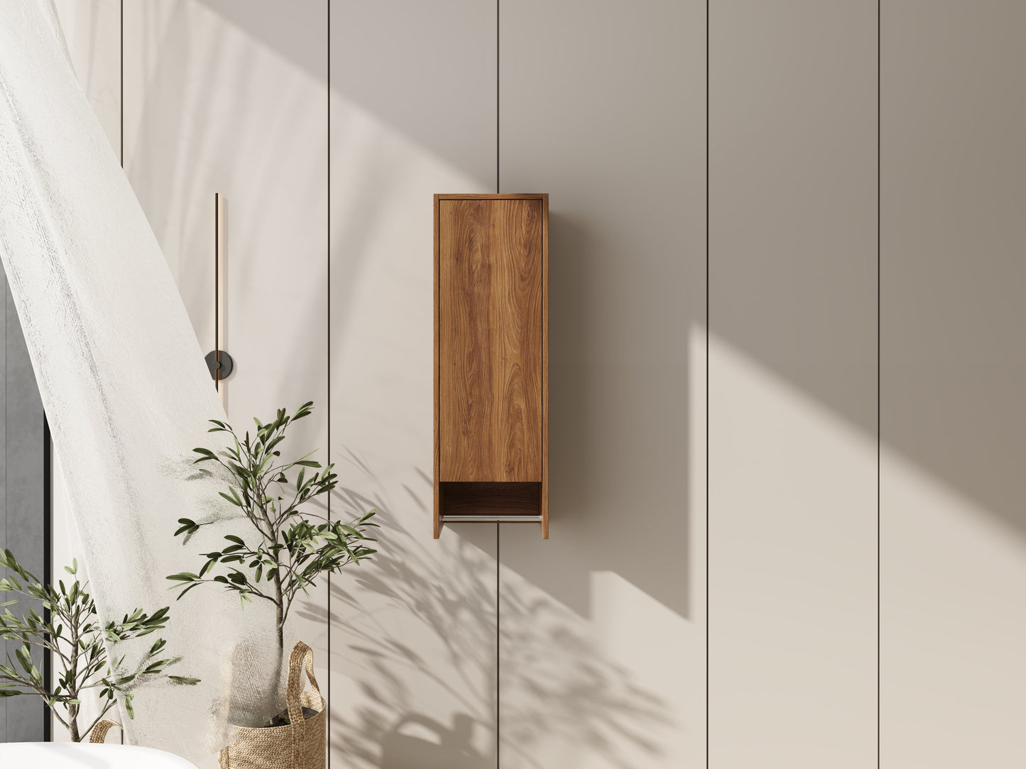 12 Inch Small Wall Mounted Side Cabinet