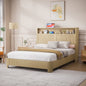 Queen Size Bed Frame With Storage Headboard