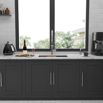 Workstation Kitchen Sink, Single Bowl Undermount