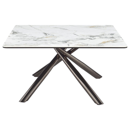Carvell 3-piece Square Coffee and End Table Set Mirage White
