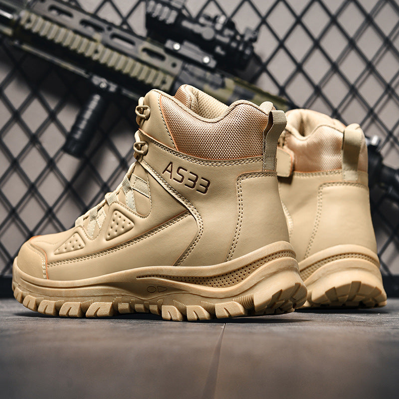 Outdoor Work Boots Combat Training Boots Low-top Lace-up