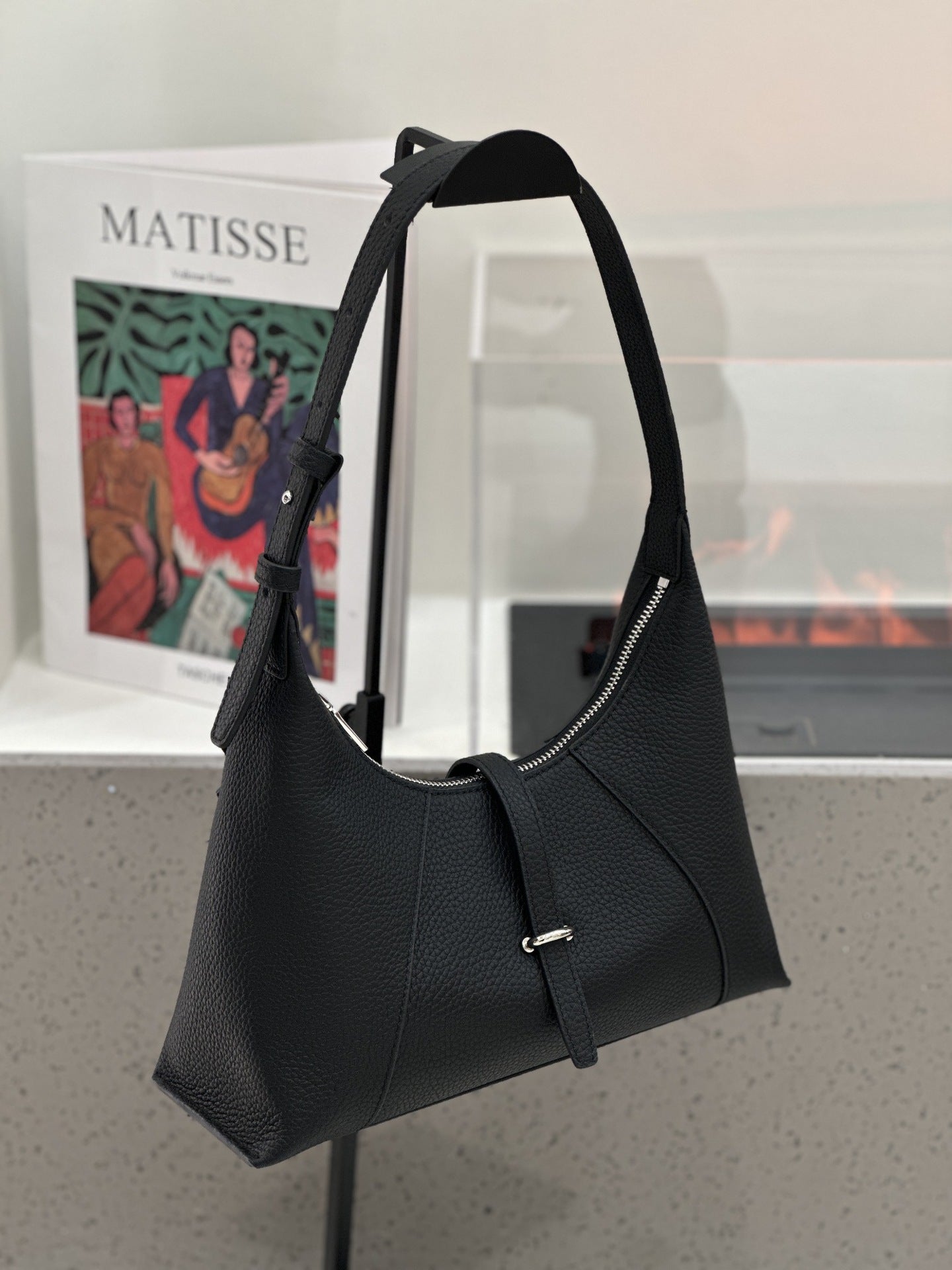 Baidie Leather Women's Bag 2025 New First-Layer Cowhide Dumpling Bag French-Style Shoulder Bag Crescent Handbag Pillow Bag