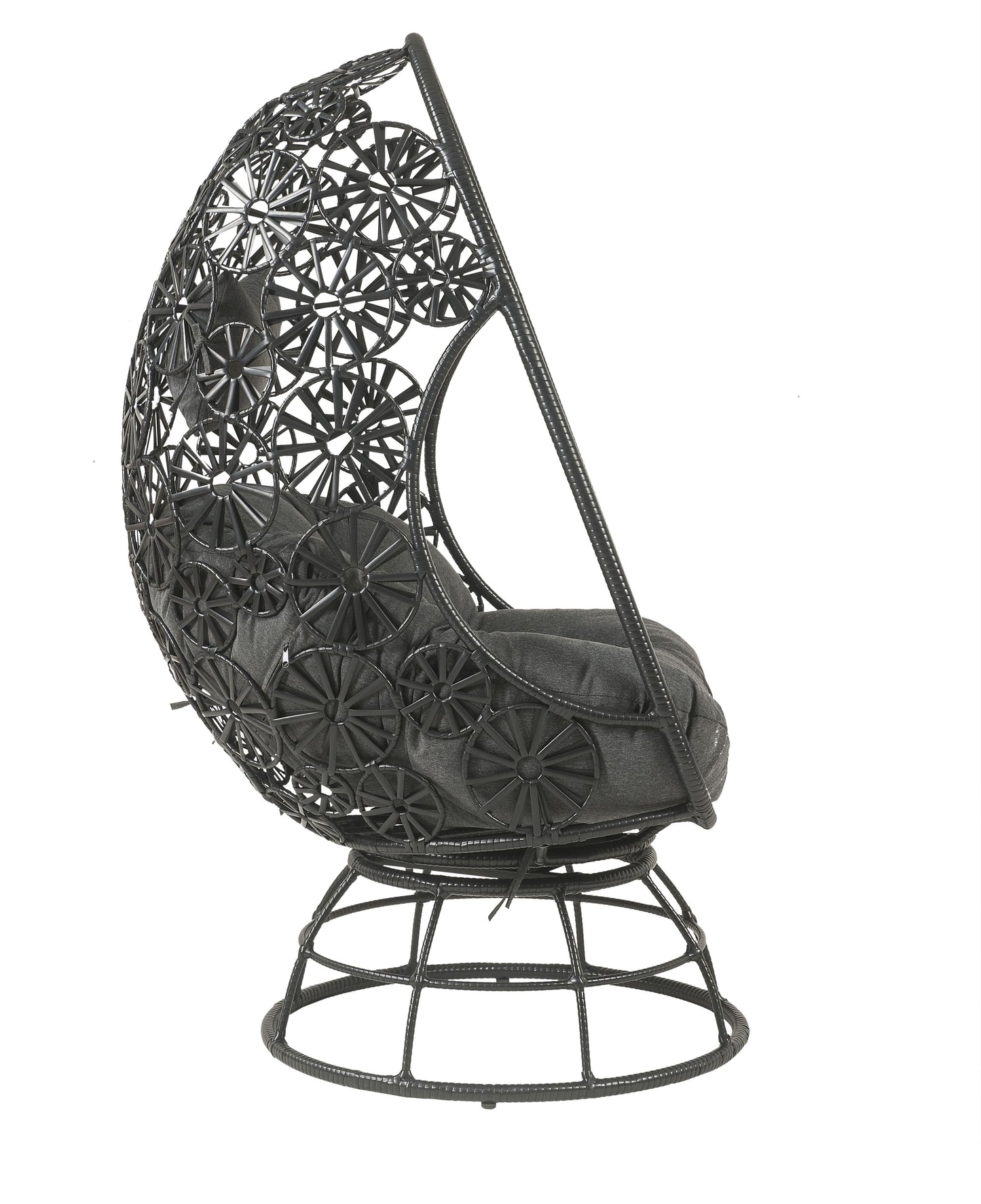 Hikre Clear Glass Patio Furniture Set