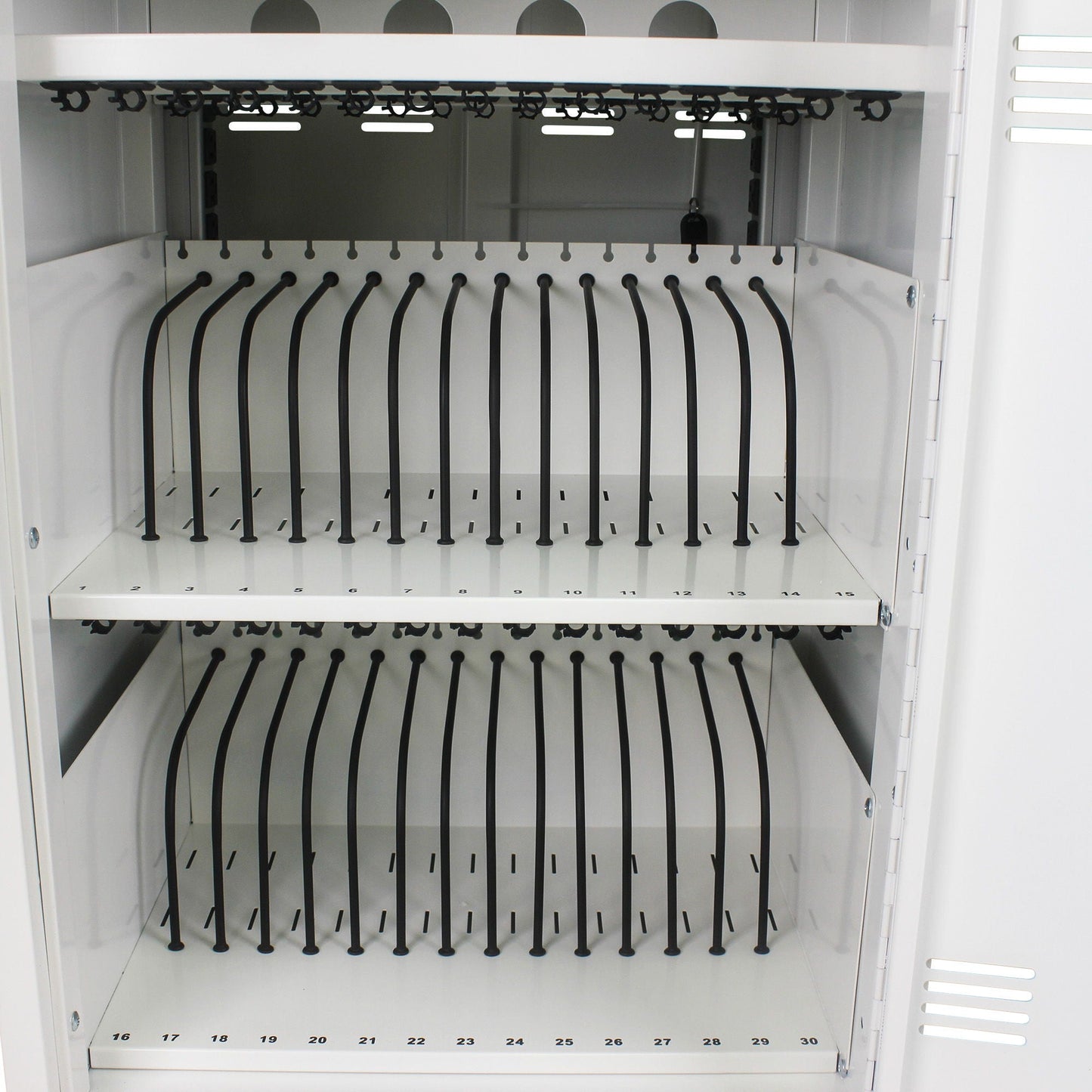 Mobile Charging Cart And Cabinet For Tablets Laptops 30 Device With Combination Lock