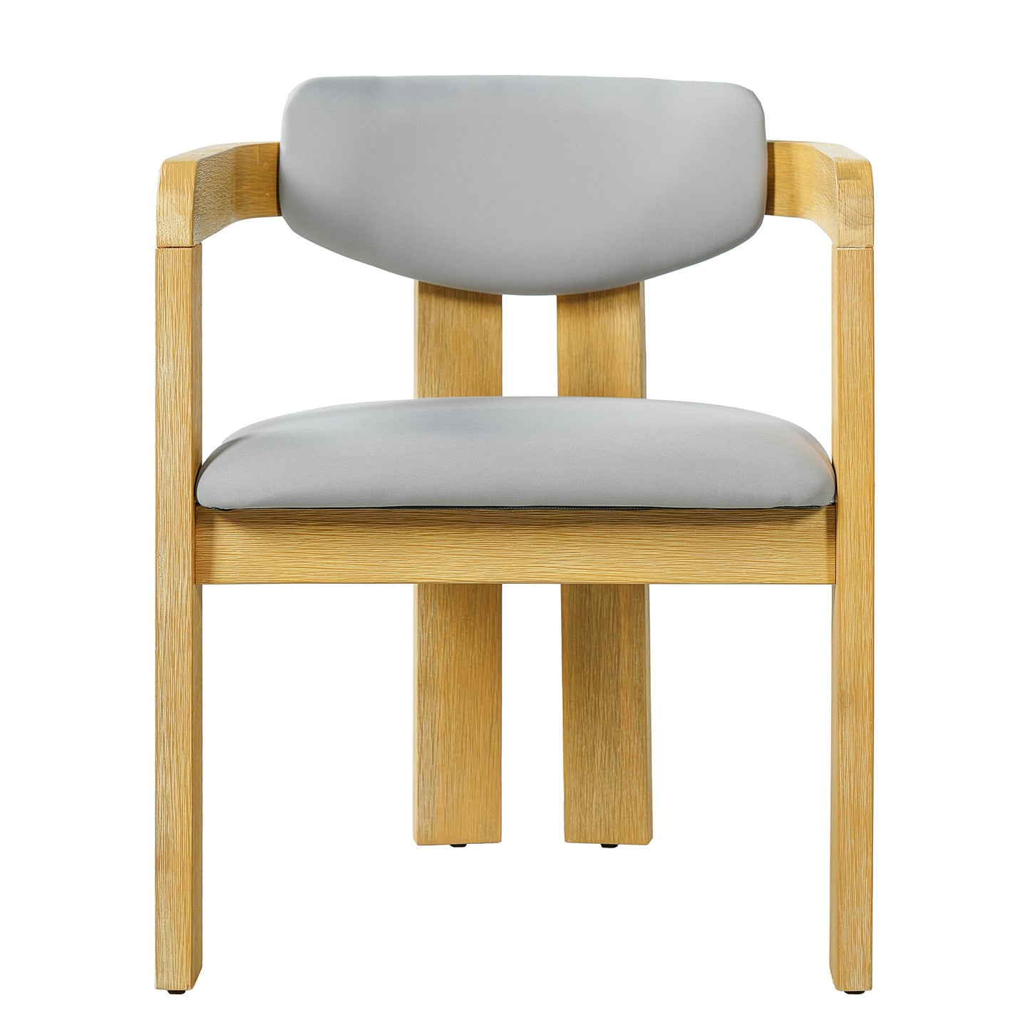Set of 2 Outdoor Acacia Wood Dining Chairs with Cushions