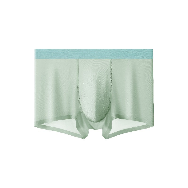 Mugwort-scented Cool-feel Seamless Mens Underwear With Perforated Breathability