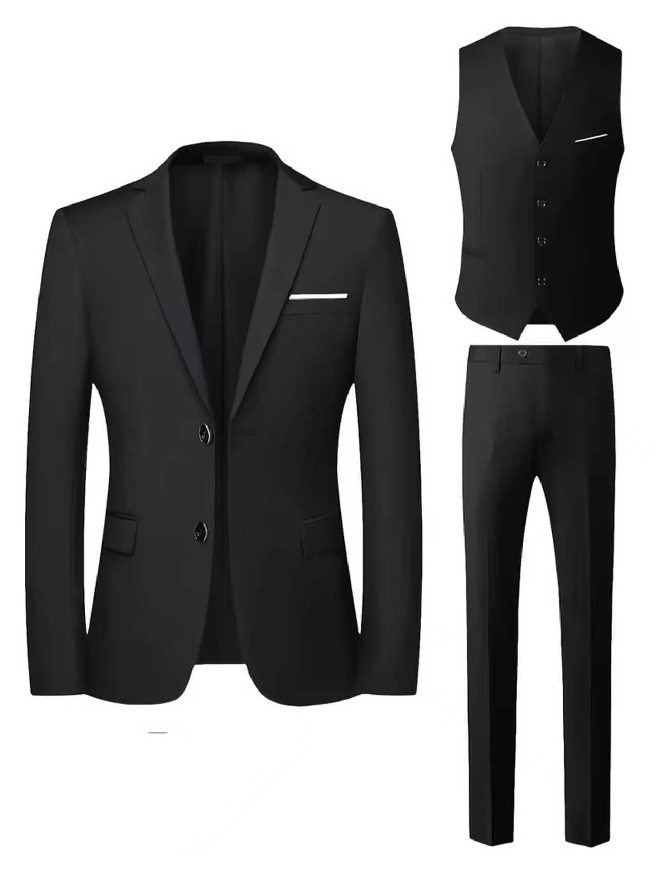 Mens Tailored Suit Grooms Wedding Dress