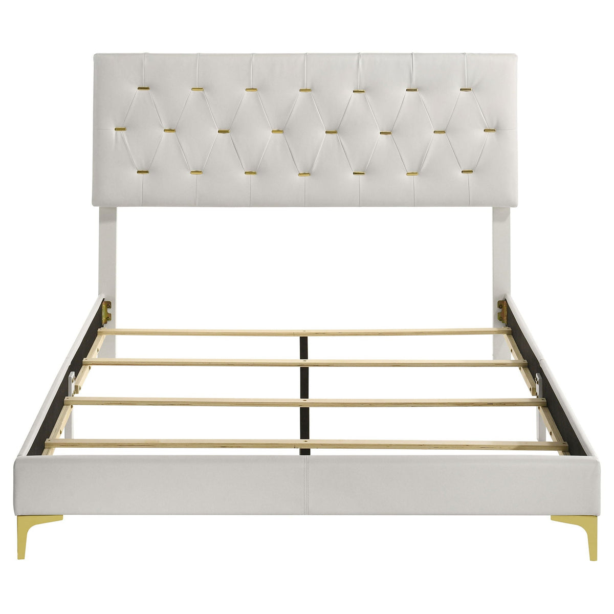 Kendall Upholstered Queen Panel Bed White