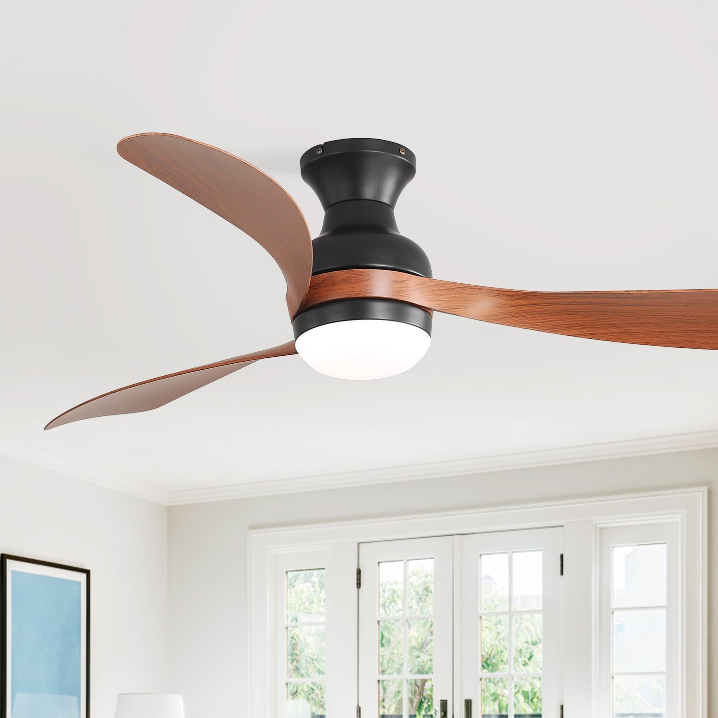 52-Inch Ceiling Fan with Lights and Reversible DC Motor