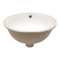 Elegant Ceramic Oval Undermount Bathroom Sink With Overflow
