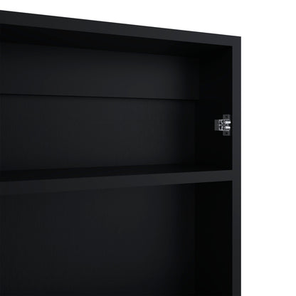 Medicine Cabinet 25.7" H, 1 Door, 3 Shelves, 1 Mirror