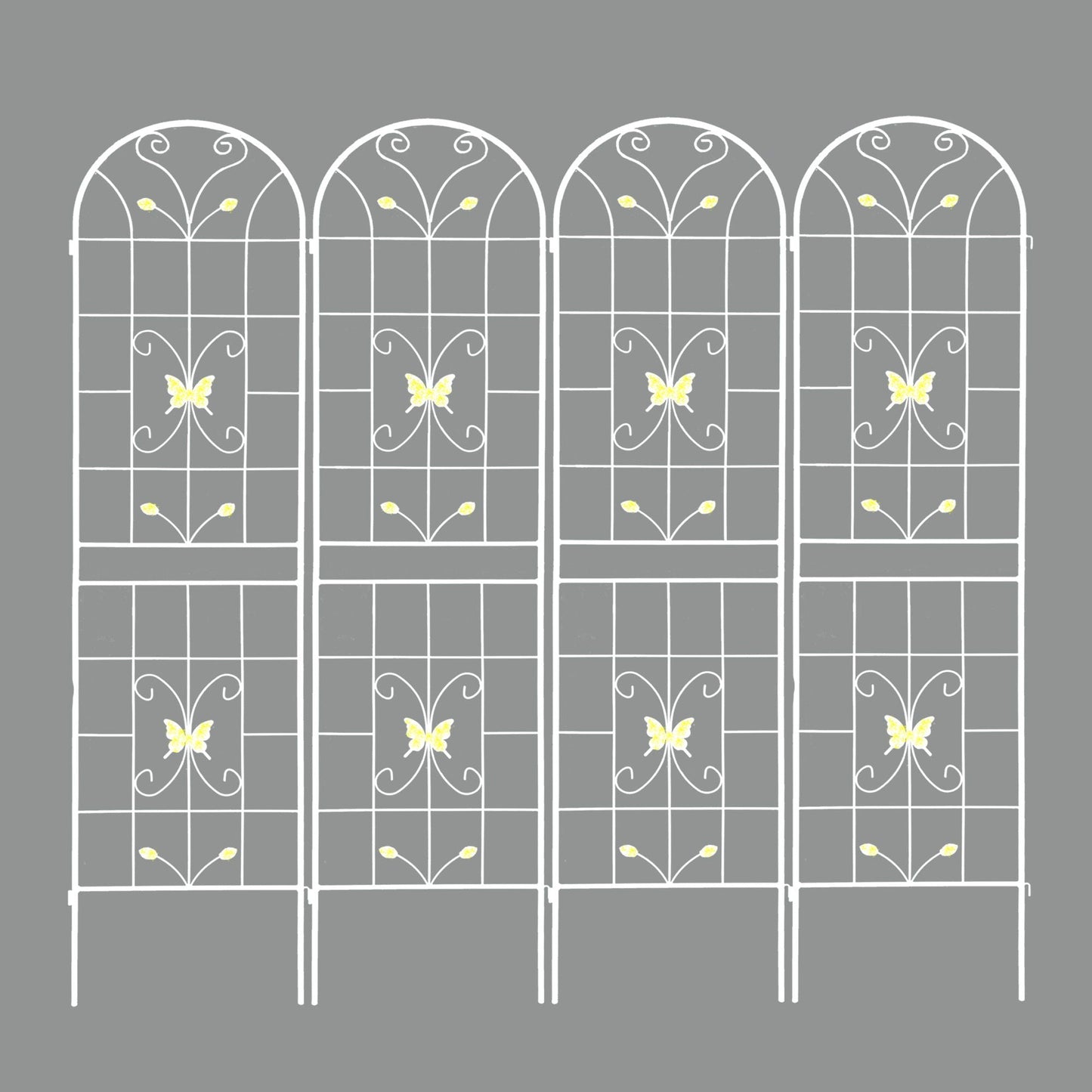 Garden Metal Trellis Rustproof Trellis For Climbing Plants Outdoor Flower Support