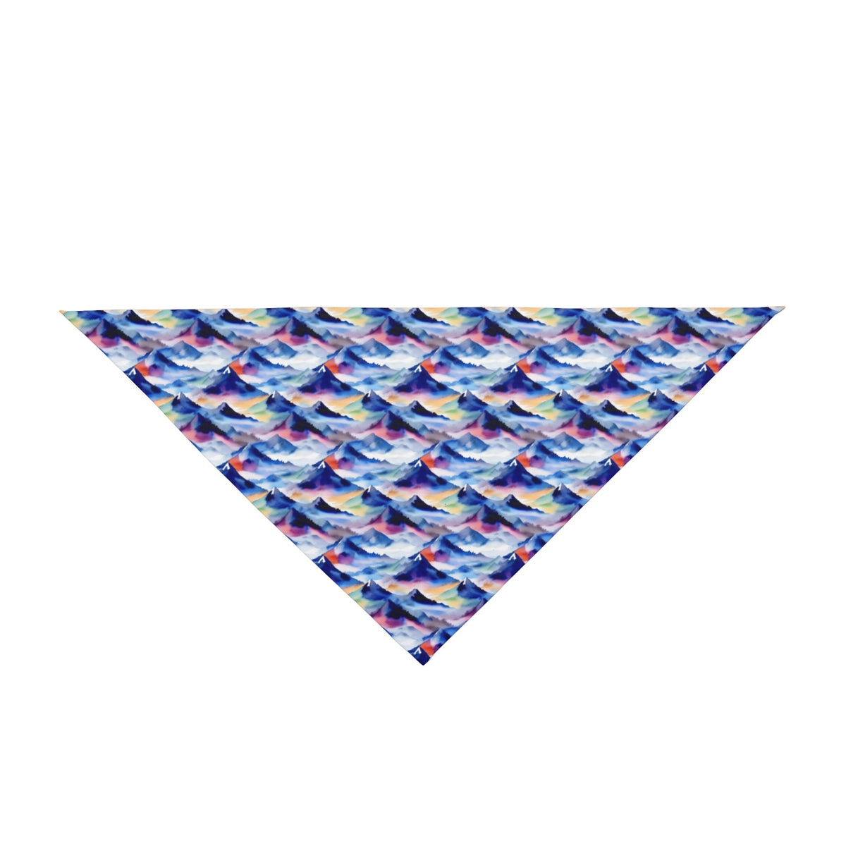 Endless Watercolor Mountain Waves - Pet Bandana Pet Zen