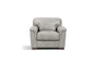 Cornelia - Leather Chair - Gray