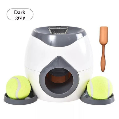 Automatic Tennis Ball Launcher With Treat Dispenser