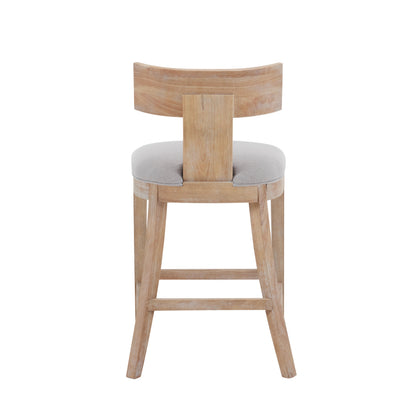 27" Counter Stools Set of 2, Upholstered Counter Height Bar Stools