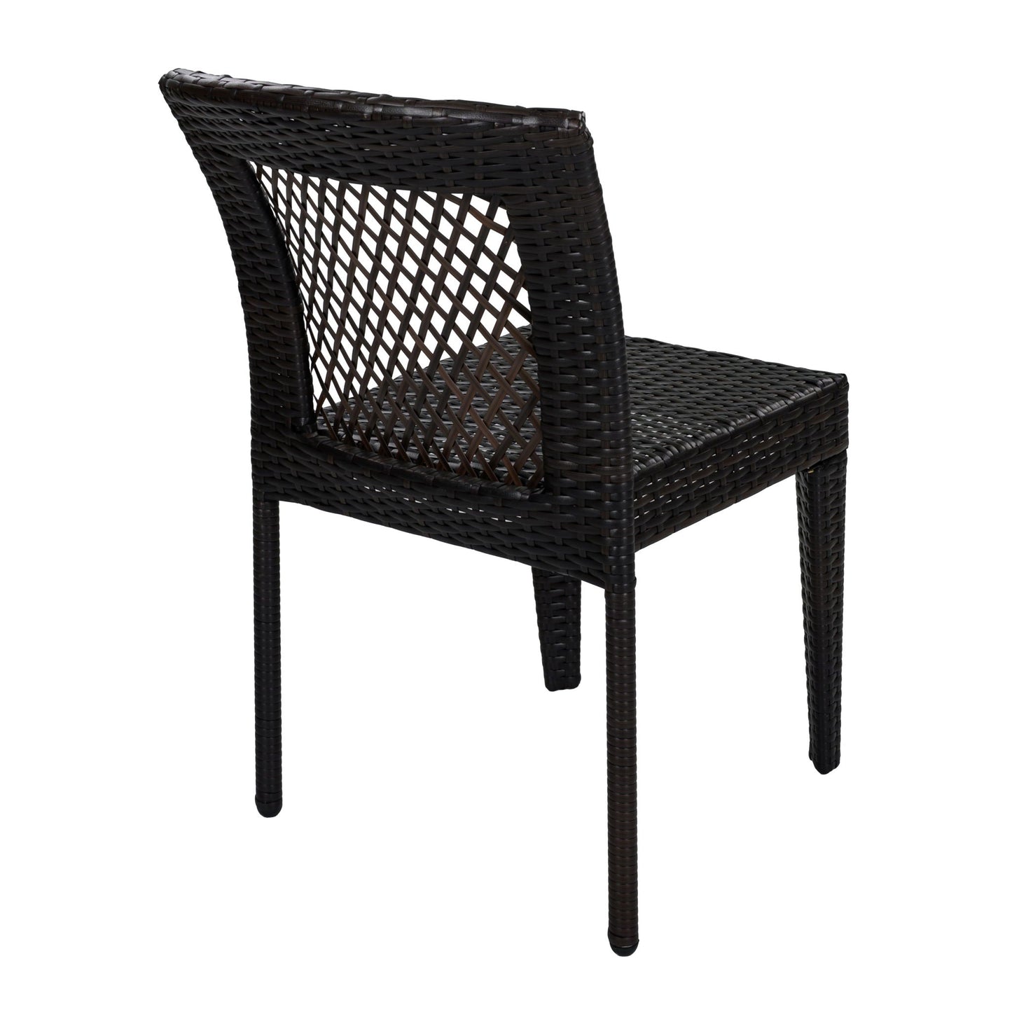 7 Piece Outdoor Dining Set with Table and 6 Chairs - Brown Multi