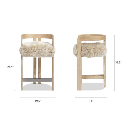 Millwick - Low Back Counter Stool