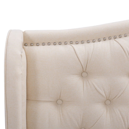 Marcella - Upholstered Shelter Headboard Bed Set