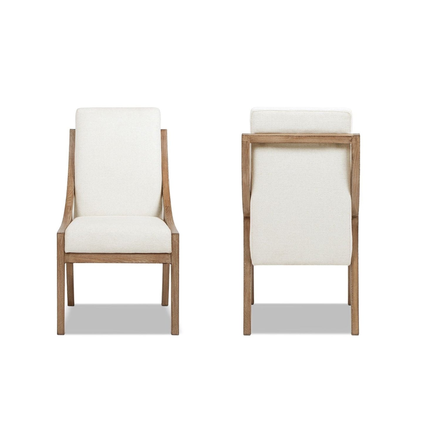 Lennox - High Back Upholstered Dining Chair (Set of 2) - Light Beige