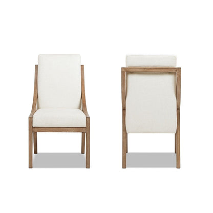 Lennox - High Back Upholstered Dining Chair (Set of 2) - Light Beige