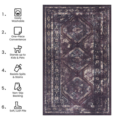 Maval - Trendy Washable Area Rug