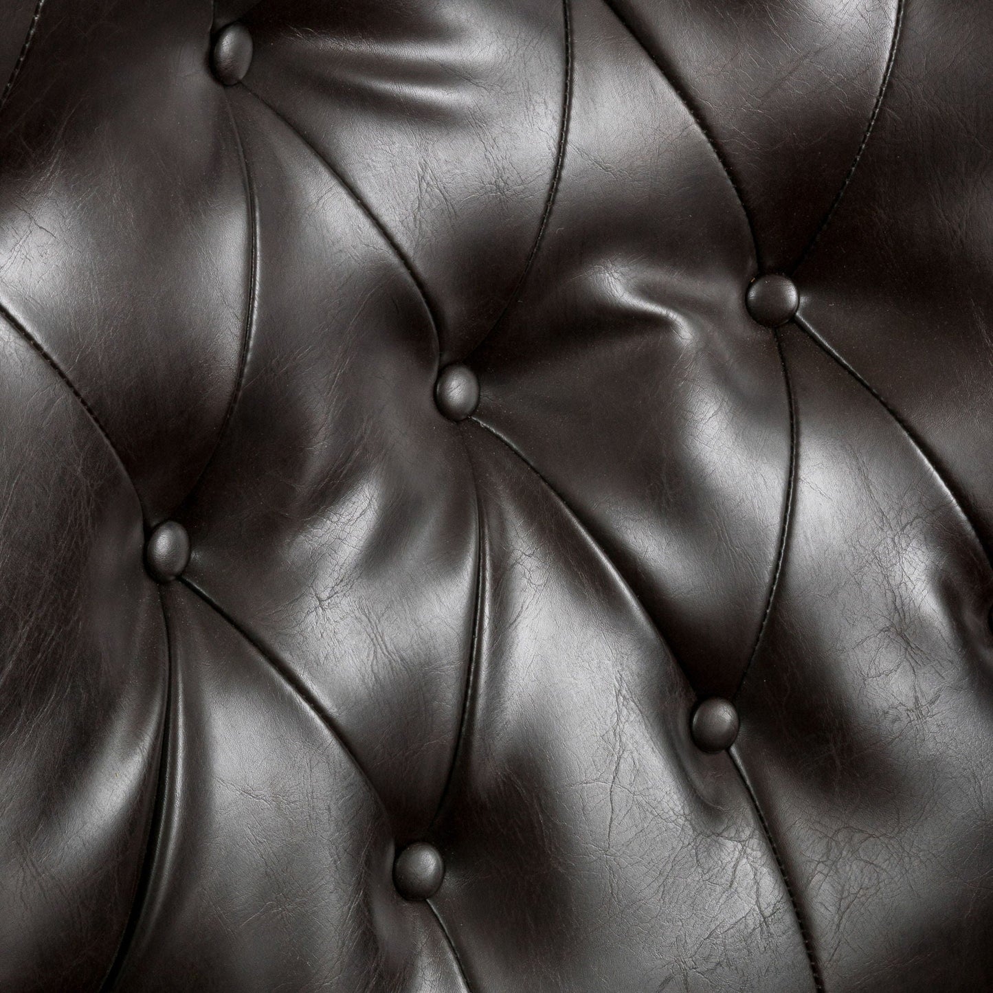 Contemporary Style Push Back Recliner with Button Tufted Stitching and Nailhead Trim