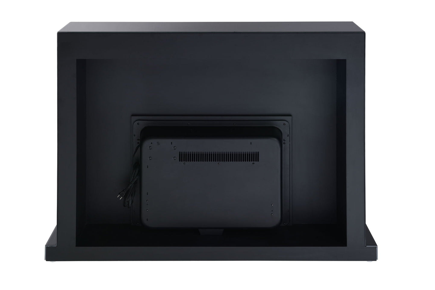 Drisana Mirrored Fireplace - Black