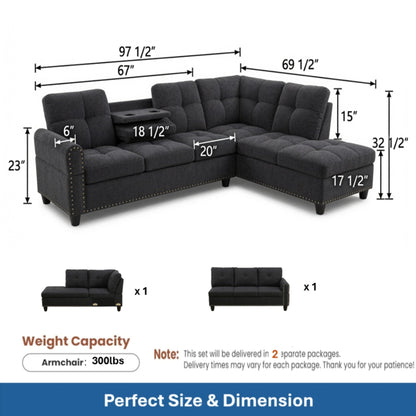 L-Shaped Sectional Sofa