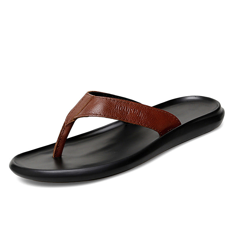 Flip-flops Flat-soled Outdoor Sandals Mens Style