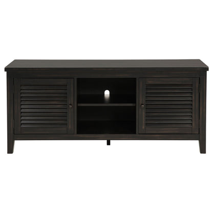Concord 2-door 60-inch TV Stand Console Distressed Java
