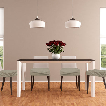 4Pack Waterproof Dining Chair Slipcovers Stretch Chair Seat Slipcovers Removable Washable Jacquard Seat Covers for Dining Room