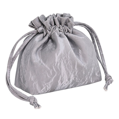 Bundle Mouth Cosmetic Bag – Large Capacity Storage Portable Makeup Bag for Women, Stylish and Functional Design for Everyday Use