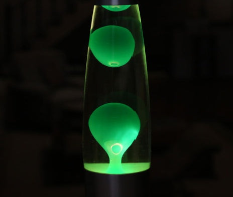 COOL RED Metal Bottom Wax Volcano Lava Lamp