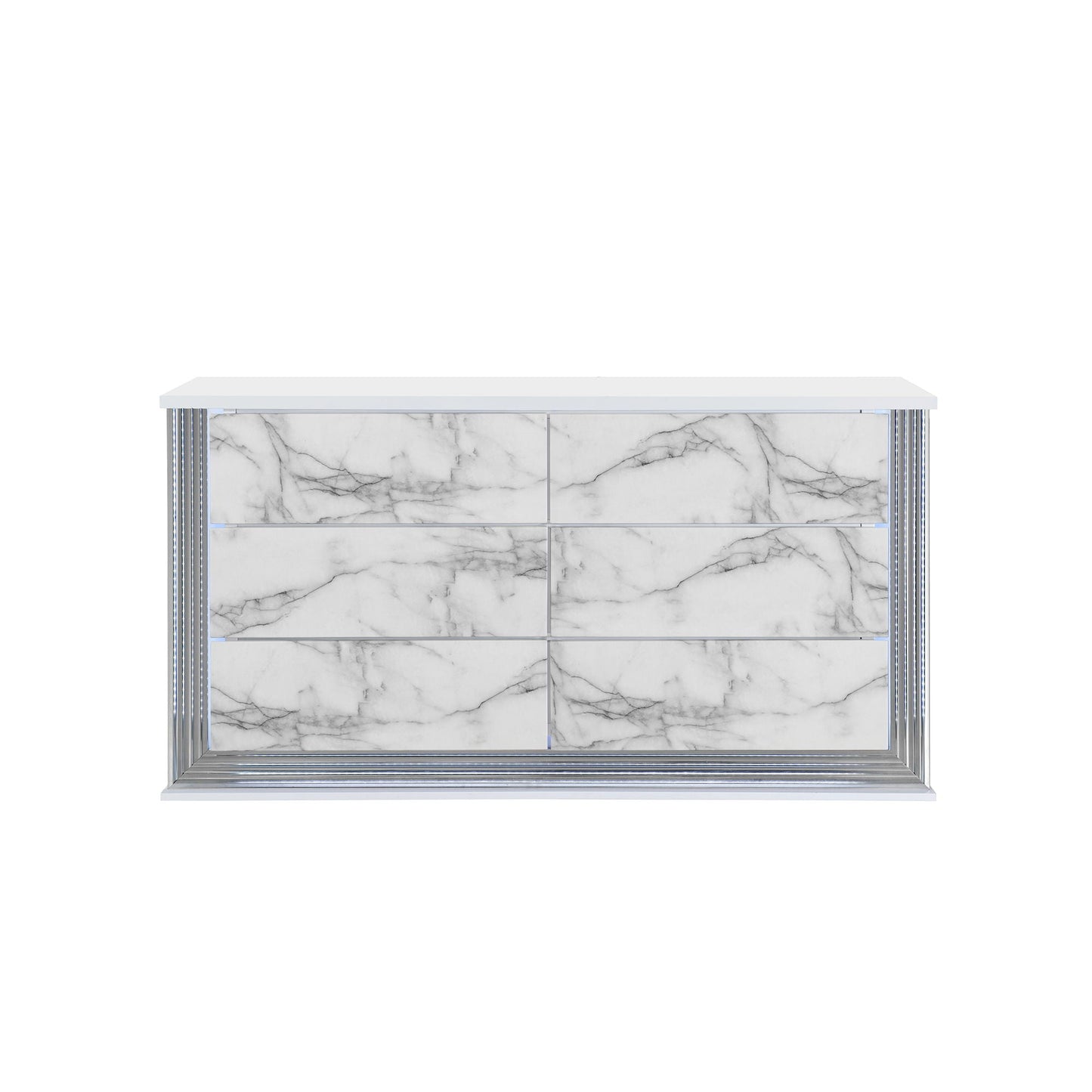Moon - Dresser With LED Lighting - Marble