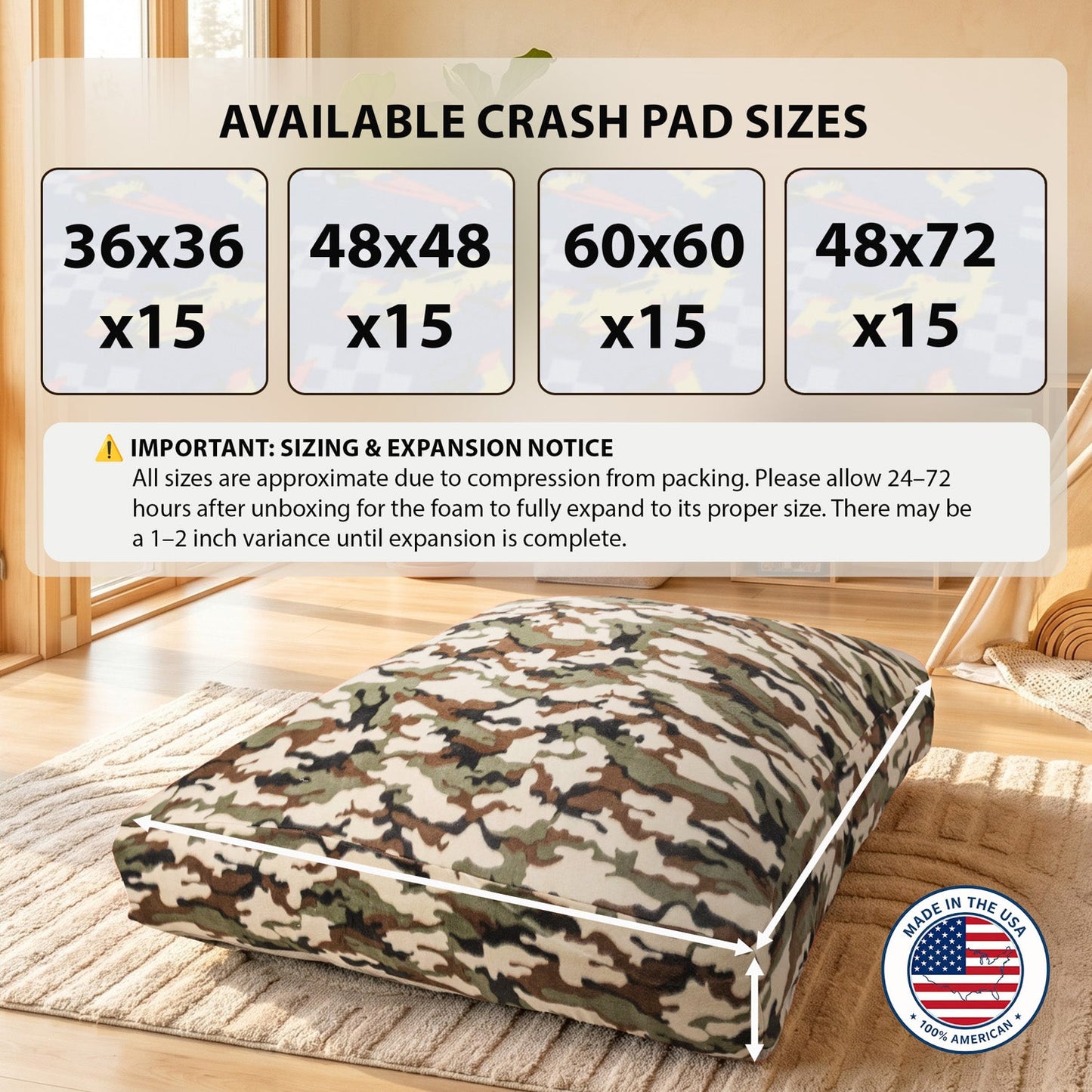 Sensory Crash Pad for Kids & Adults
