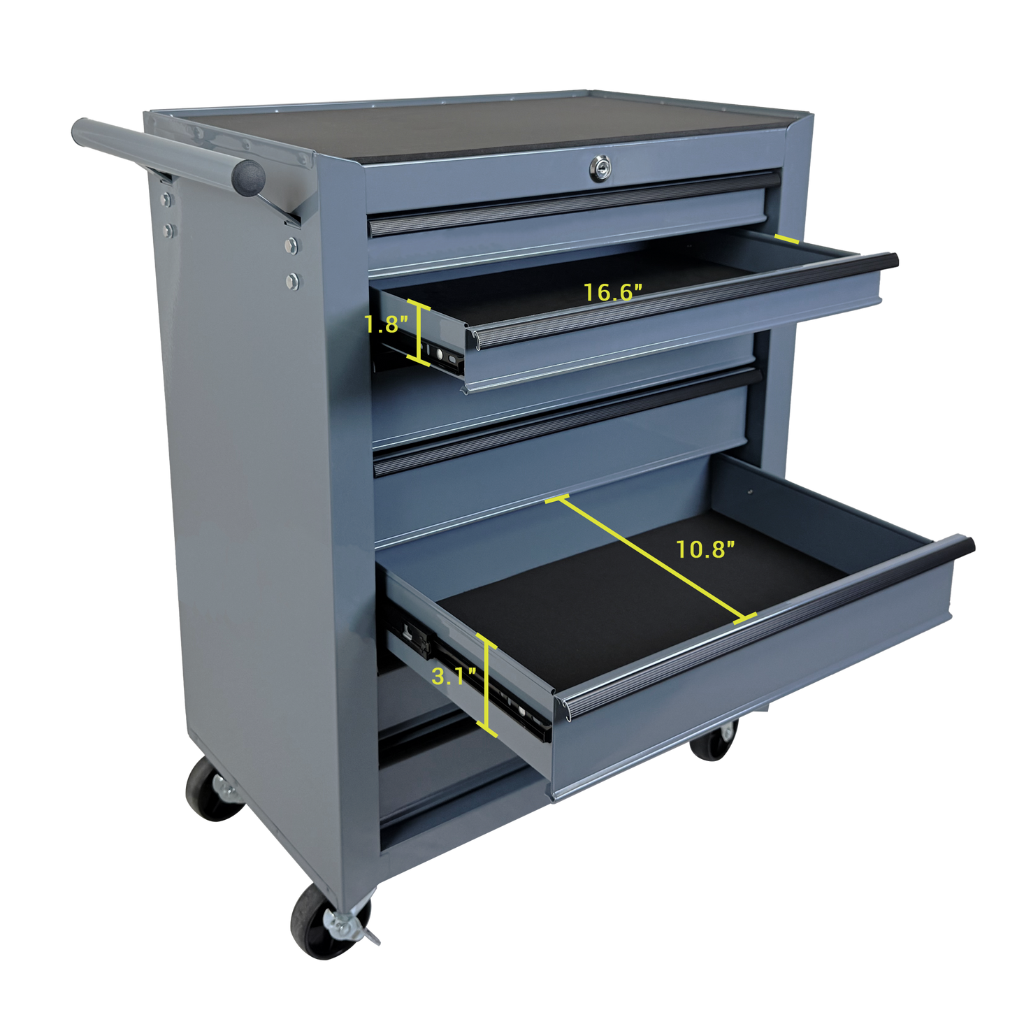 Rolling Metal Tool Chest with 7 Drawers, 20" Steel Cabinet